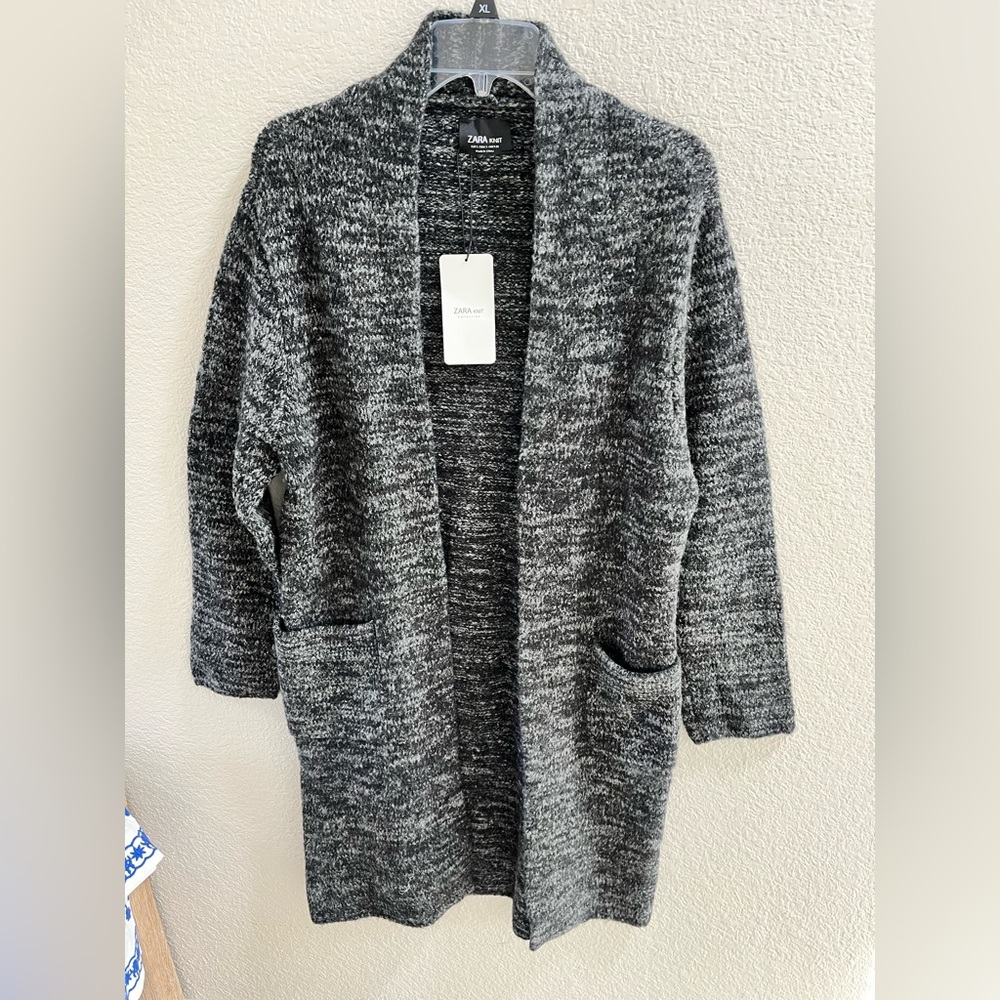 Zara mid length cardigan knit jacket